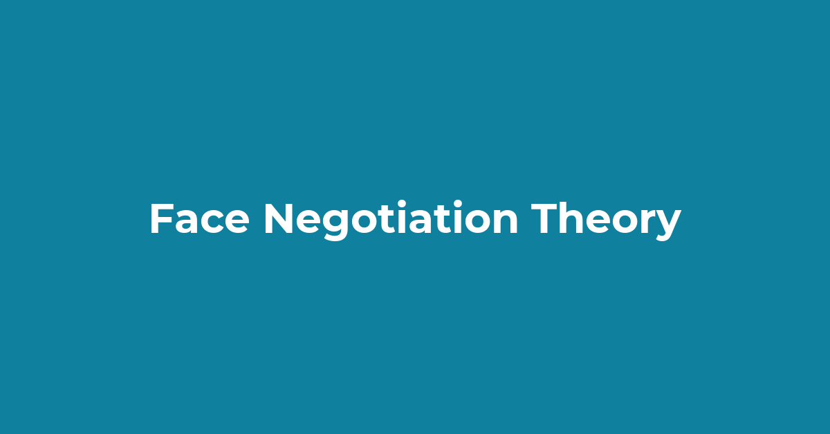 Face Negotiation Theory post