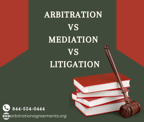 arbitration vs mediation vs litigation