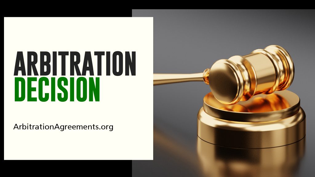 arbitration-decision