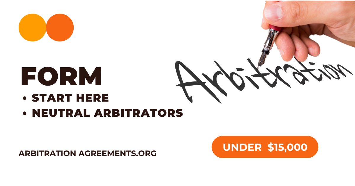 Arbitration Form product image reference 1