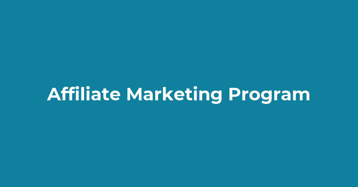 Affiliate Marketing Program post