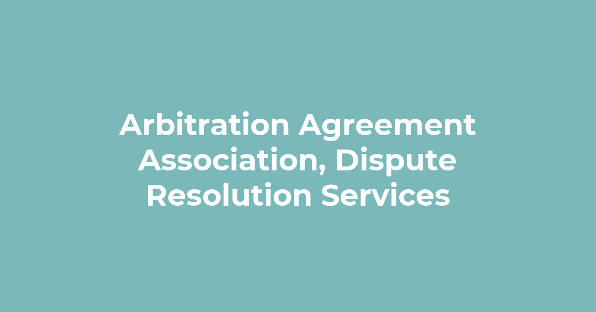 Arbitration Agreement post