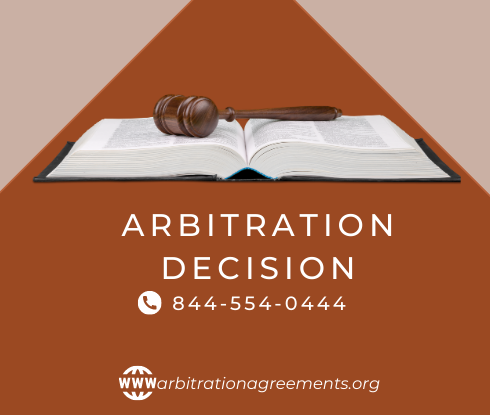Arbitration Decision post