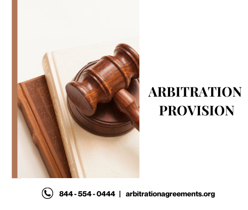 Arbitration Provision post