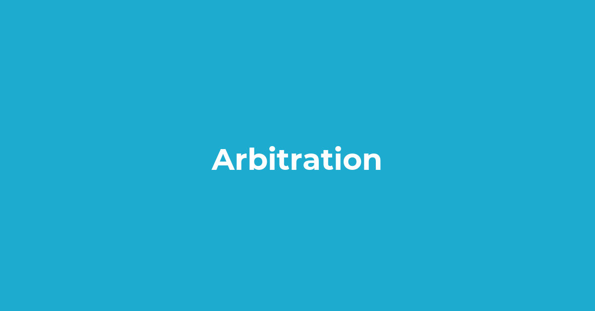 What We Do: Arbitration post