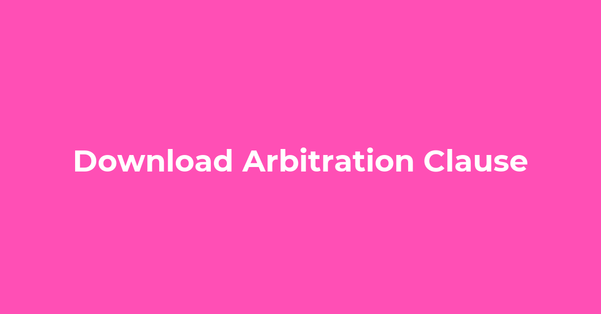 Download Arbitration Clause post