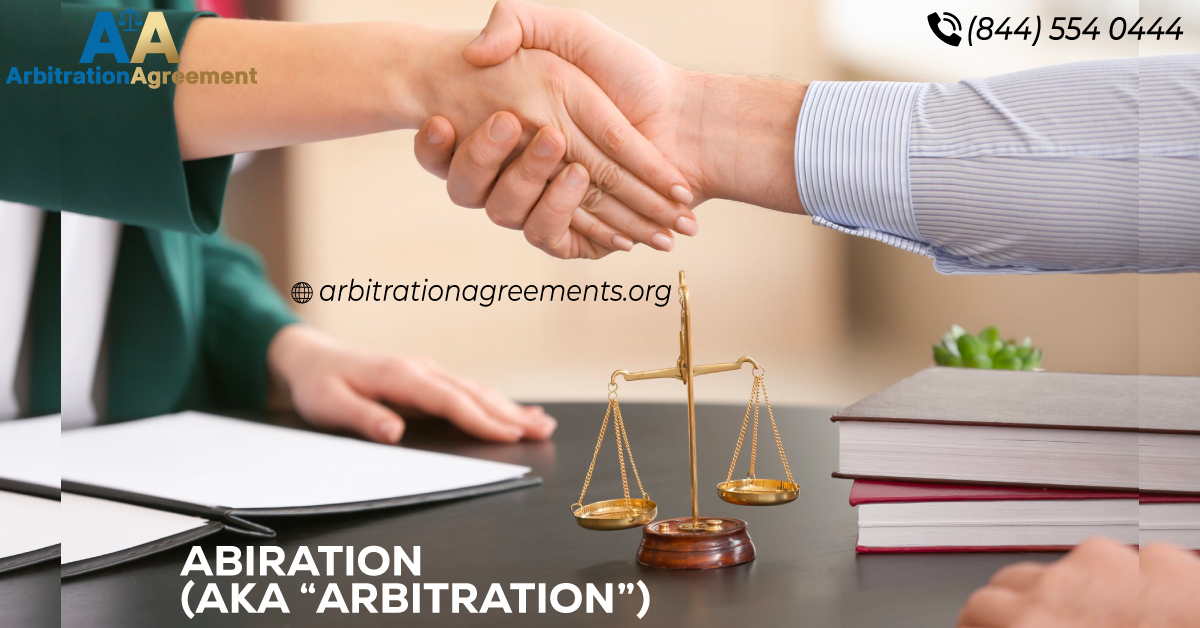 Abiration (AKA “Arbitration”) post