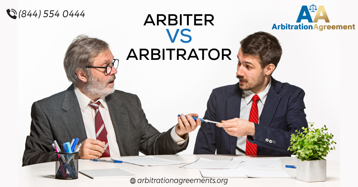 Arbiter vs Arbitrator post