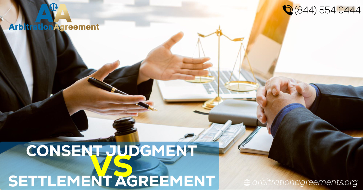 Consent Judgment vs Settlement Agreement post