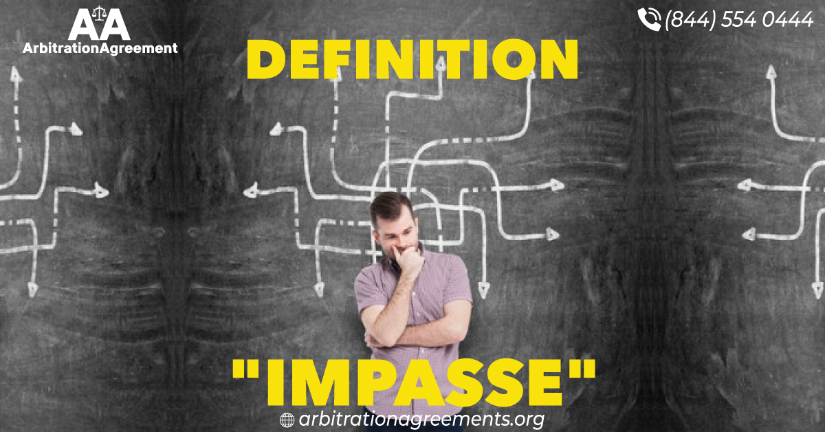 Definition: “Impasse” post