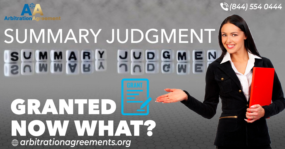 Summary Judgment Granted: Now What? post