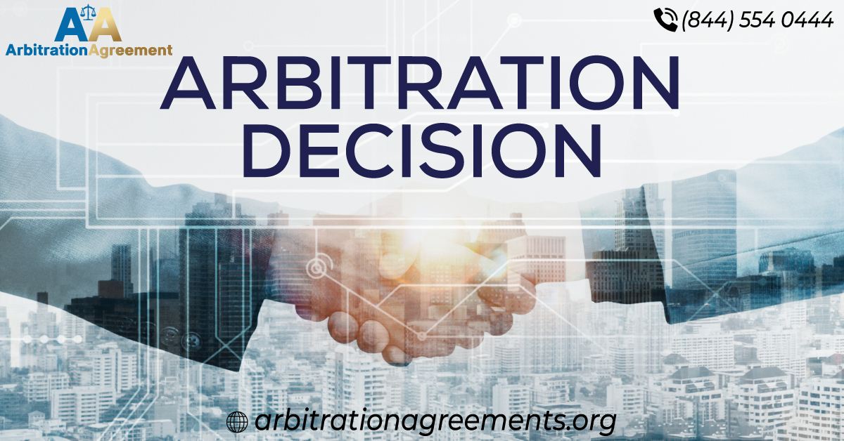 What is an Arbitration Decision? post